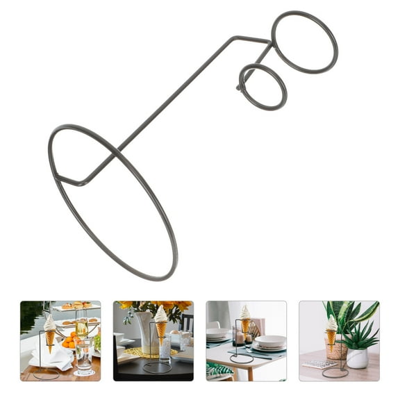 Masteelf Pint Ice Cream Display Stand Cone Holder for Party