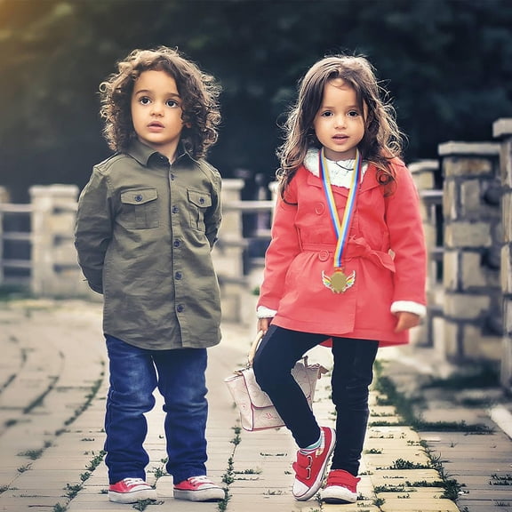 Masteelf Plastic Award Medal For Kids Game Medal For School Activities Sports Competitions And Football Tournaments Medal With Ribbon Sports Party Favor For Children