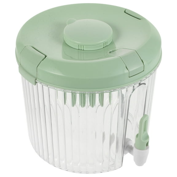 Masteelf Plastic Drink Dispenser With Spigot Beverage Dispenser Cold Drink Container For Iced Tea Lemonade Fridge Bar Party Light Green