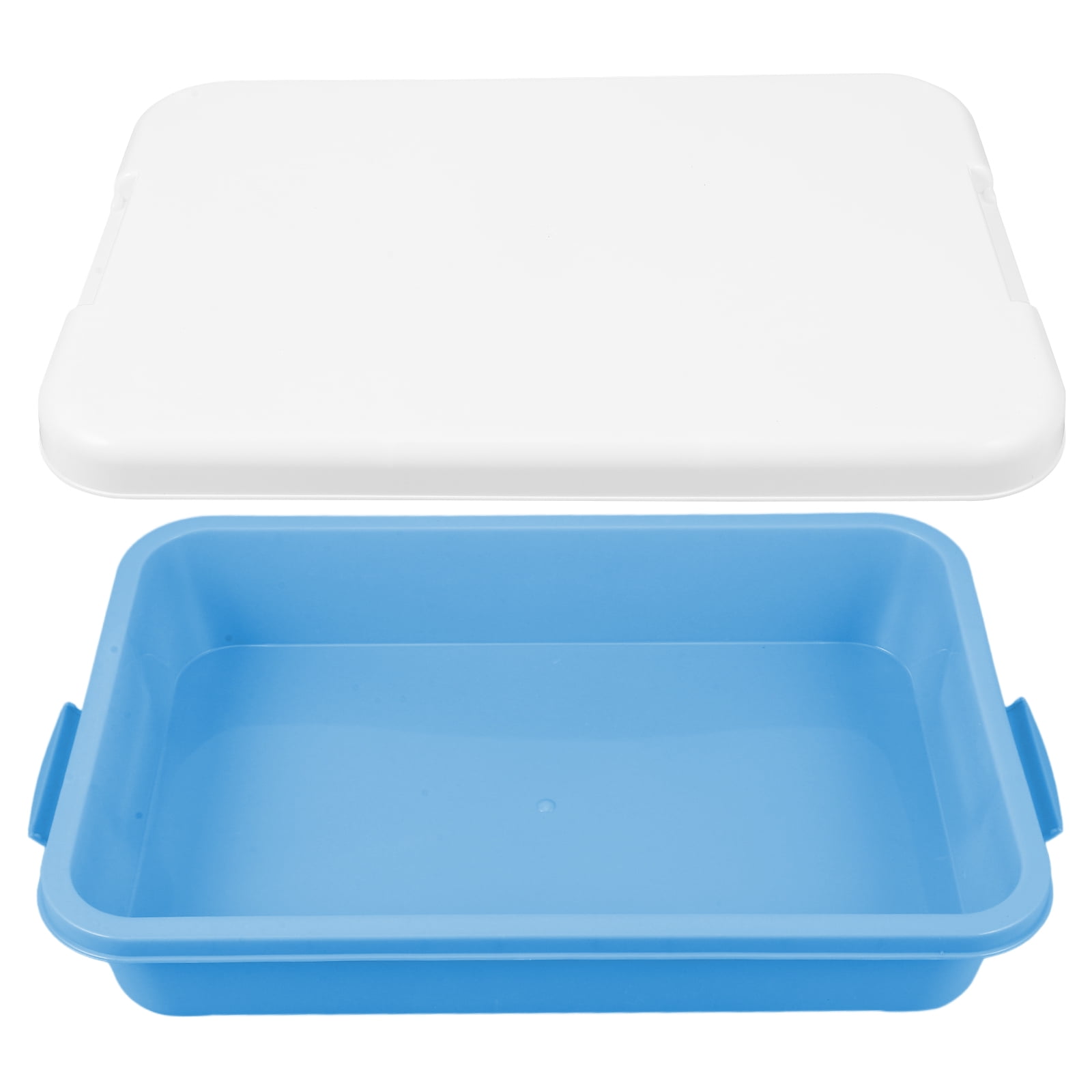 Masteelf Plastic Play Tray with Lid Sand for Kids Sandbox Child Travel