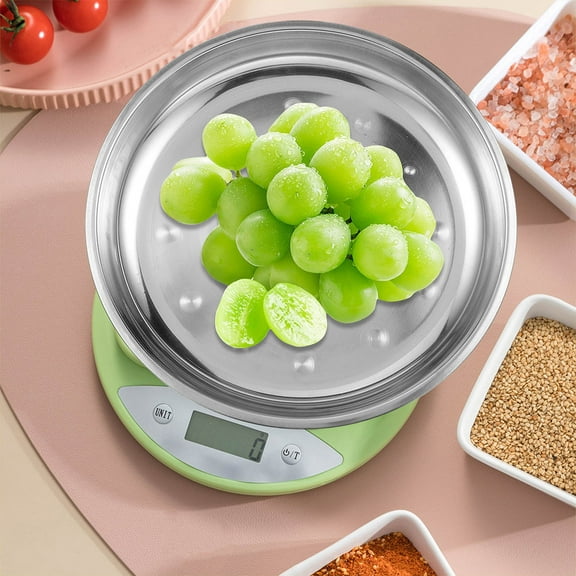 OFFIGAM Mechanical Weight Pan Stainless Steel Tray for Home and Kitchen Use, and User Friendly Weighing Accessory