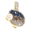thumbnail image 1 of Masteelf  Plush Rhinestone Pin Table Tennis Racket Brooch Men and Women, 1 of 8