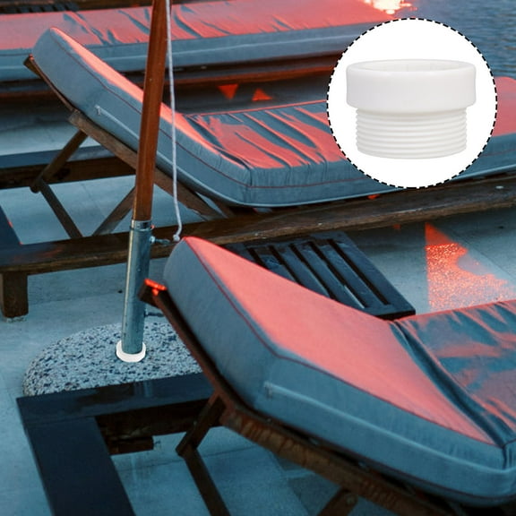 Masteelf Pool Umbrella Stabilizer Adapter Threaded Adapter Sleeves Pool Umbrella Sleeve Umbrella Pole Stabilizer for Outdoor Patio Deck Umbrellas Insert