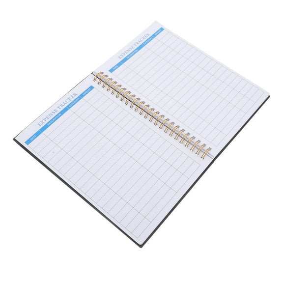Masteelf Portable Budget Book for Writing in Black Paper Practical and Useful Cash Recording Notepad 8.5 x 11 inches
