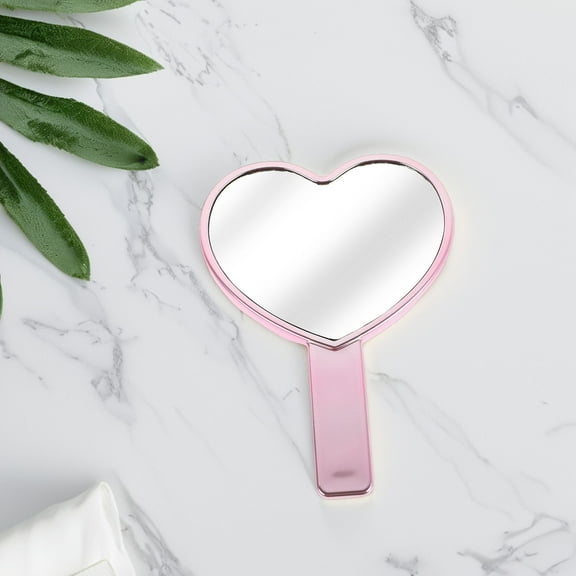 Masteelf Portable Heart-Shaped Handheld Makeup Mirror High Definition Mirror For Makeup Small Travel Mirror Little Mirror Kids Mirror