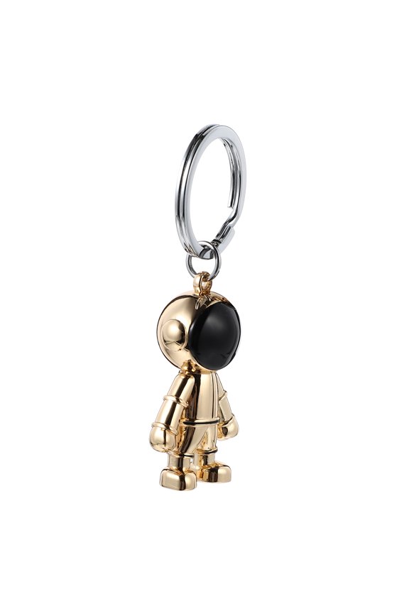 Practical Key Pendant Chain Space Astronaut Charms Keychain Kids Dad Child Golden