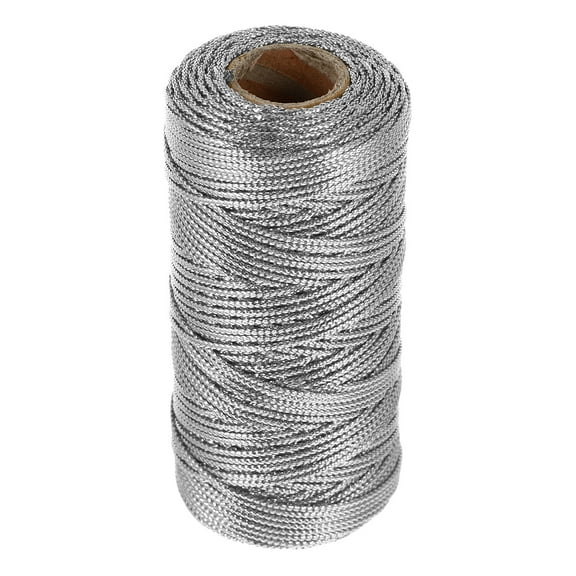 Masteelf  Present Wrapping Threads Lollipop Tie Wires Cord Twine Silver