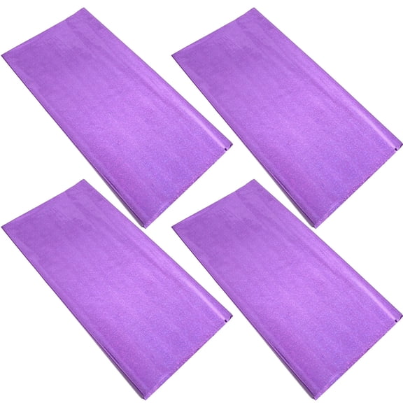 Masteelf Purple Shiny Table Runner for Party Decoration with Disco Theme Design Large Size Coverage Easy to Clean PE Material