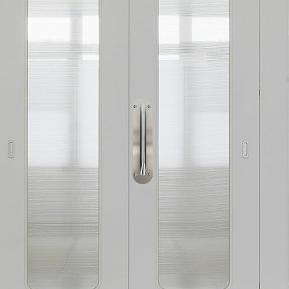 Masteelf Push-pull Handle Front Door Barn Entrance Handles Knob Silver