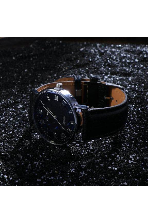 Quartz Watch Men's Blue Surface Student