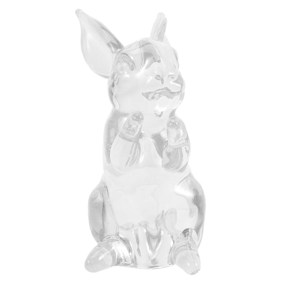 LOLIPPYY Crystal Bunny Decor Standing Rabbit Decoration Givers Garden 1 Pcs