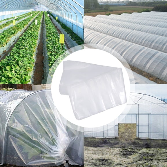 KALLORY Water Resistance PE Greenhouse Film for Garden and Plant Protection White