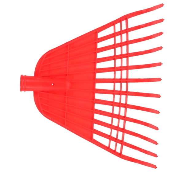 Masteelf Rake Head Replacement With 12 Teeth Plastic Lawn Leaf Rake Lawn Leveling Rake Hand Rake Garden Tool For Lawns Leaves Grass Red