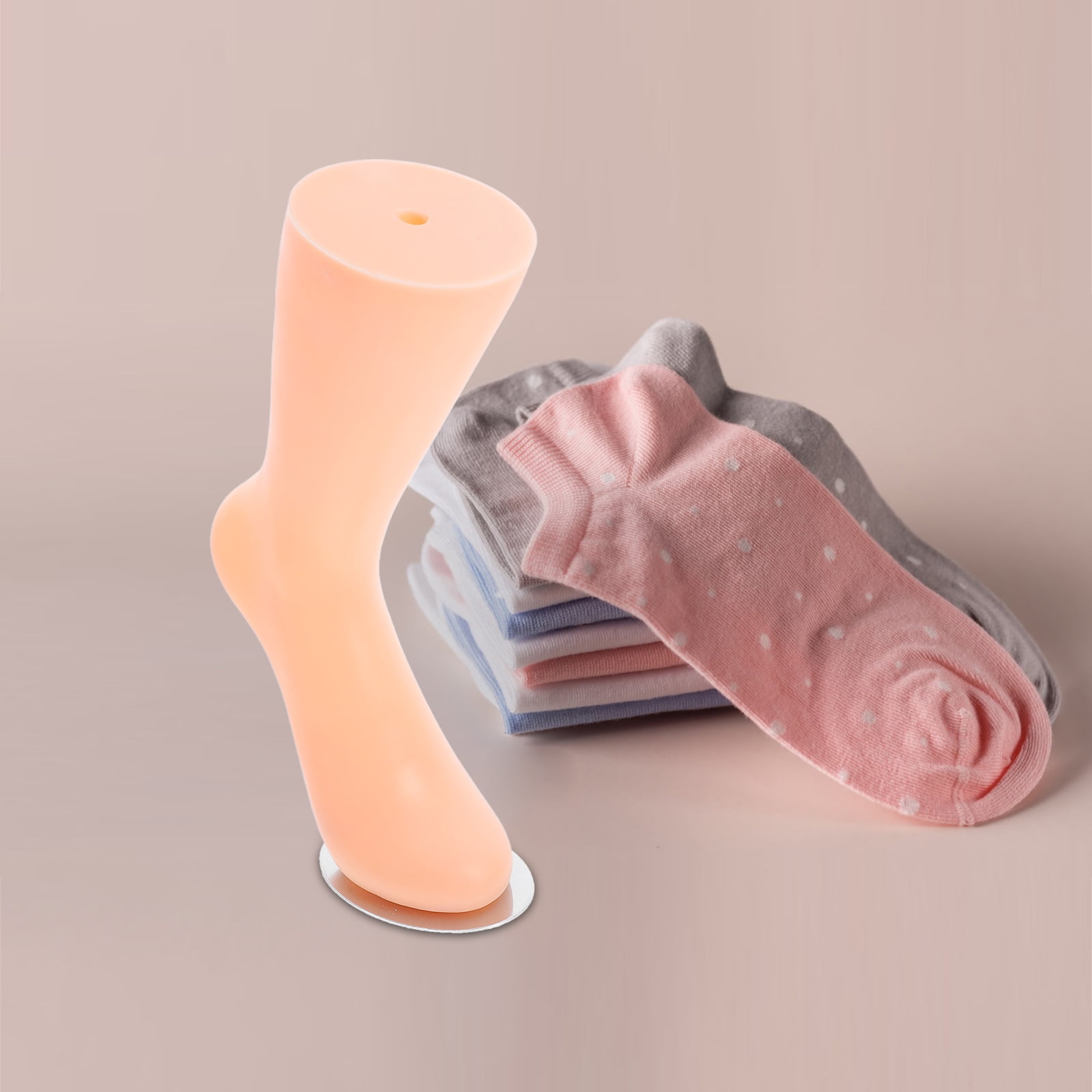 Toecutter Mannequin Masteelf Realistic Plastic Foot Mannequin for Socks Short Leg Display ...