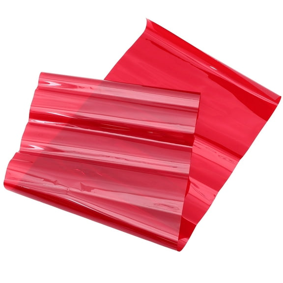 Masteelf Red Color Filters for Flashlight PET Material Reusable Overlay Transparency Film Suitable for Party and DJ Lighting