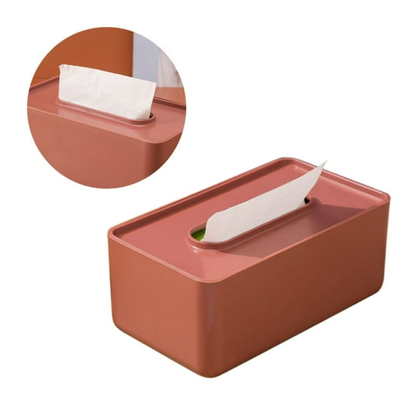 Masteelf Red Plastic Tissue Box for Home Decor Made of PP Material Suitable for Most Tissues 1pc