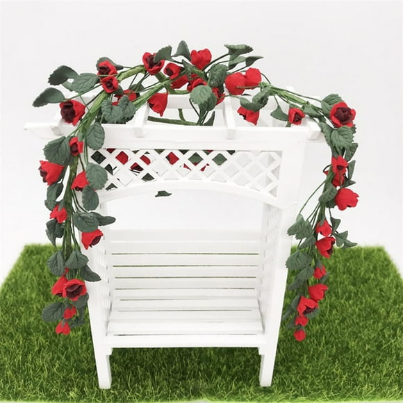 Masteelf Red Resin Artificial Flower for Home Decoration Creates Romantic Atmosphere Wedding Bouquet 7 Inch
