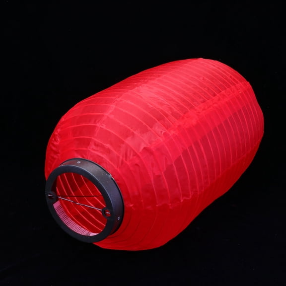 Masteelf Red Silk Lantern for Decoration with Steel Wire Frame Waterproof and Durable 24x45cm