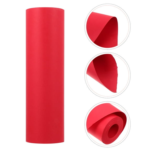 Masteelf  Red Wrapping Paper Kraft Roll Paper-cut Decoration Safe Packaging