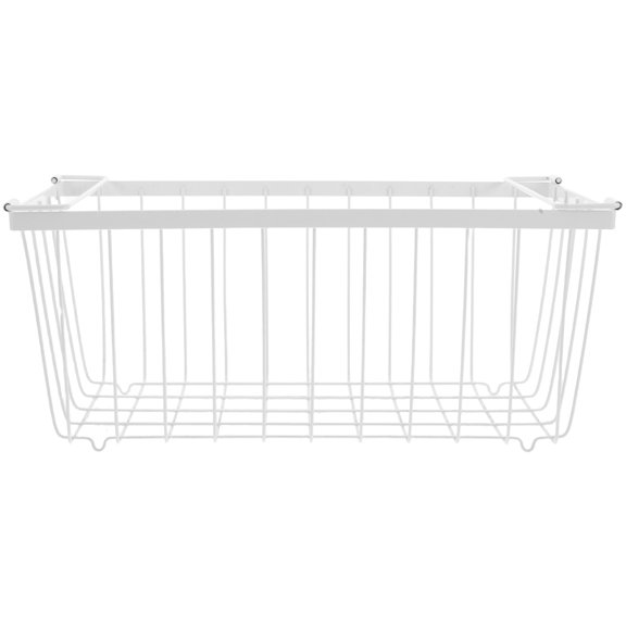Masteelf Refrigerator Bins With Handles Freezer Wire Storage Baskets Freezer Organizer Bins For Cabinet Pantry Closet Household