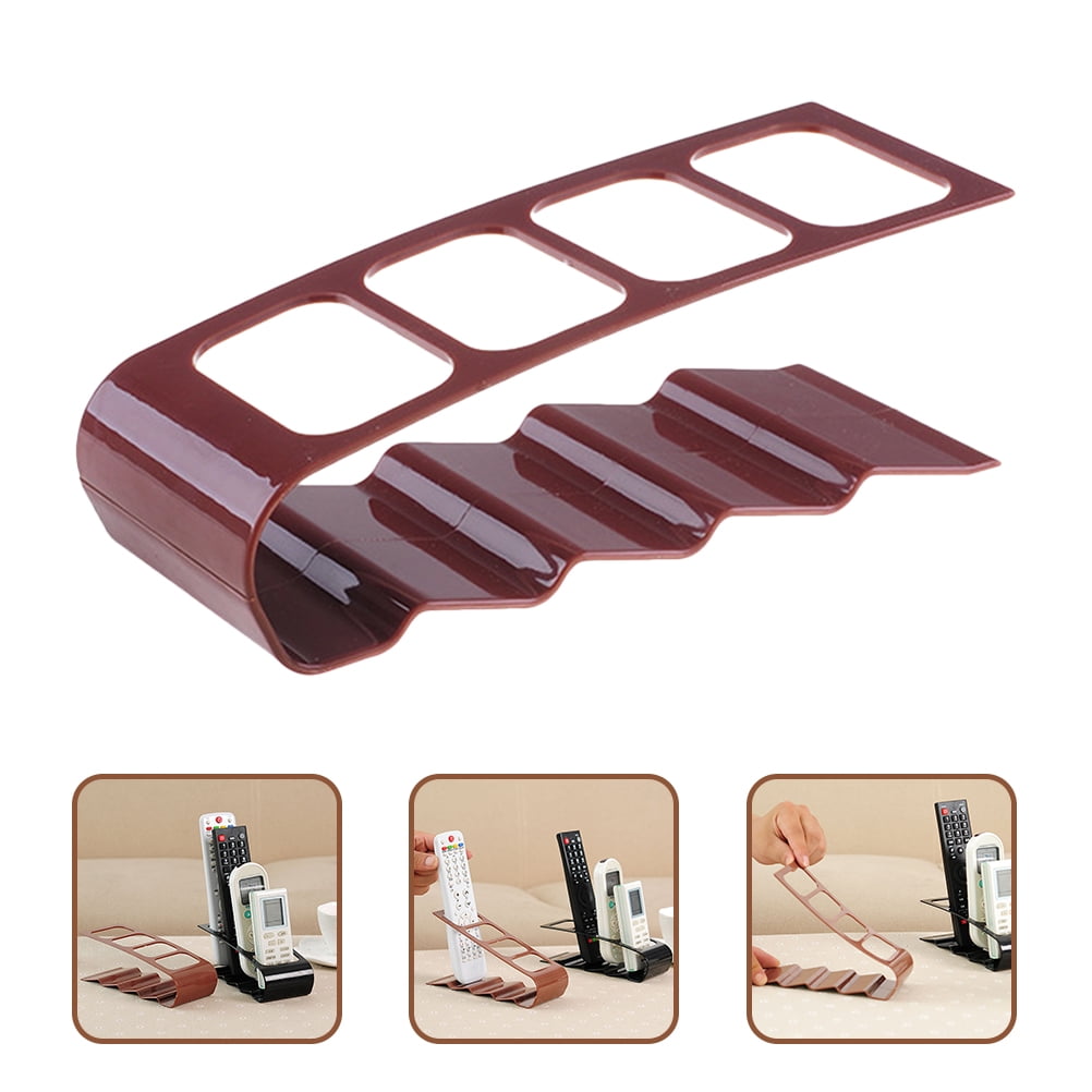 Masteelf Remote Control Holder for Table Made of Iron in Coffee Color ...