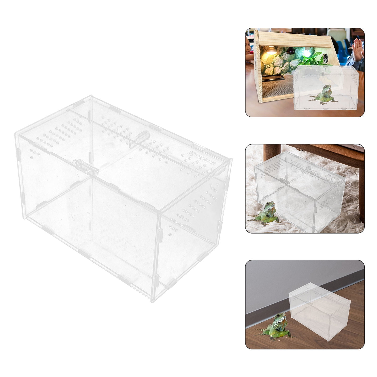 Masteelf Reptile Breeding Box Multifunction Turtle Cage Reptile Accessory Reptile Breeding Case