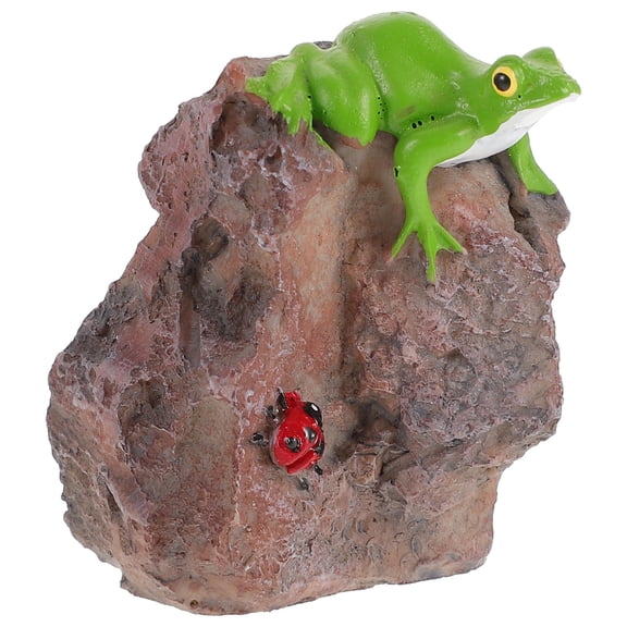 Masteelf Realistic Resin Frog Statue for Outdoor Garden, Detailed Frog Figurine Decoration for Yard, Patio, Lawn Accents