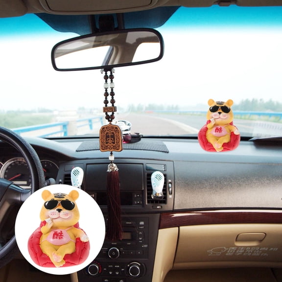 Masteelf Resin Tiger Decoration Landscape Adornments Garden Animal Ornaments Outdoor Baby Child Red