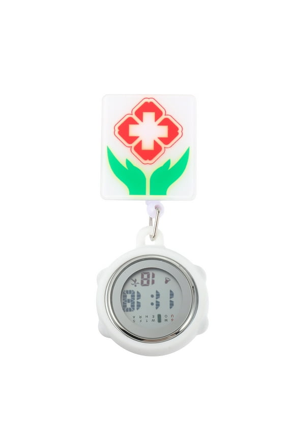 Retractable Watch Alarm Clock Date Week Design Watch for Nurses Doctors Chef