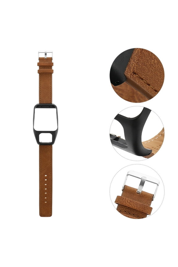Retro Textured Strap Straps for Men Outdoor Watch Wrist Man Brown