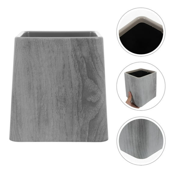 Masteelf Retro Trash Can Outdoor Litter Garbage Box Storage Bin Decorative Wastepaper Basket Waste Basket For Bathroom Garbage Container