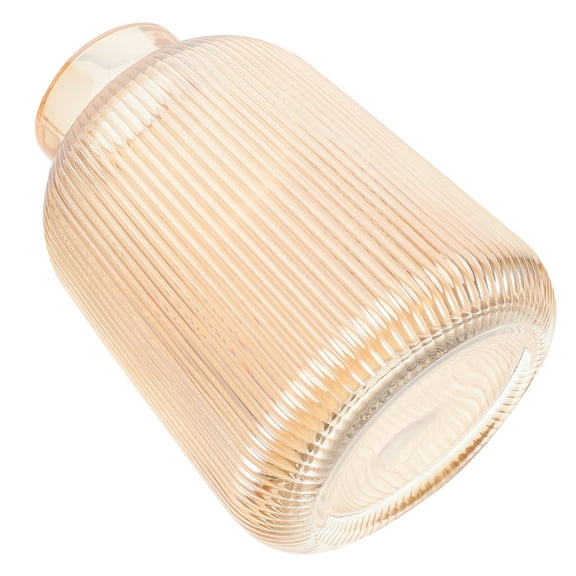 Masteelf Ribbed Glass Vase Flower Arrangement Decor Decorative