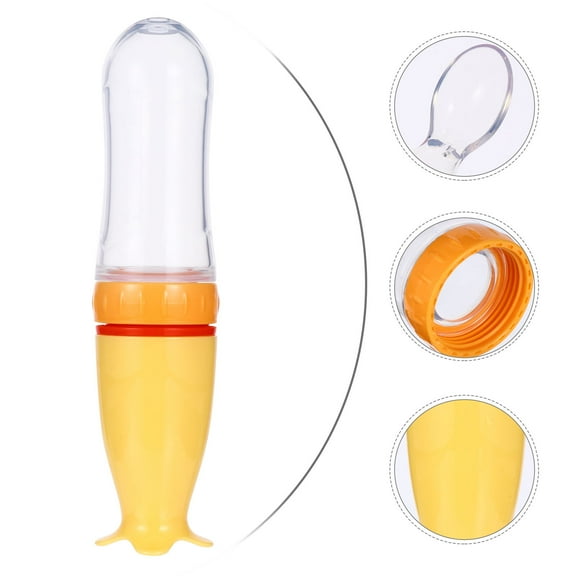 Masteelf  Rice Cereal Bottle Feeder Nursing Bottles Baby Child Yellow