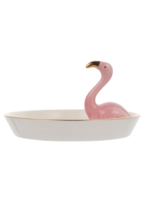 Ring Dish Flamingo Party Decorations Jewelry Tray Durable Miss