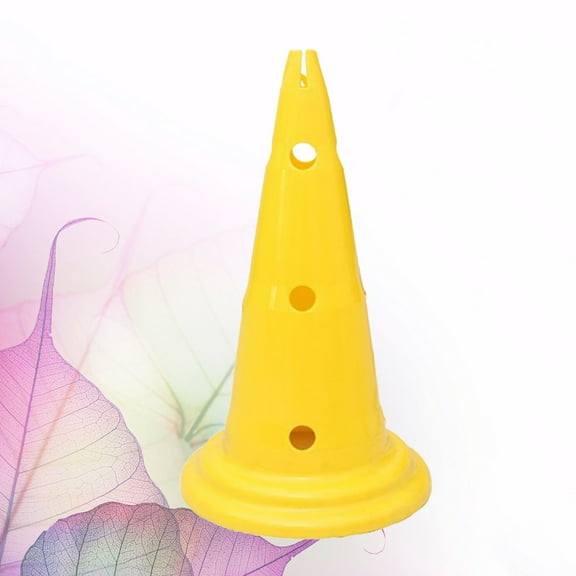 Masteelf  Roadblock Cones Sports for Football Training Small Traffic Ground Yellow