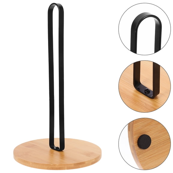 Masteelf Roll Paper Holder Cling Film Storage Rack Standing Toilet Paper Holder