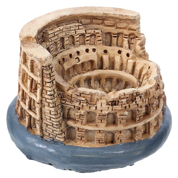Masteelf 7 Inch Roman Colosseum Decorative Statue Made of Multi-Color Synthetic Resin for Home and Office Decor