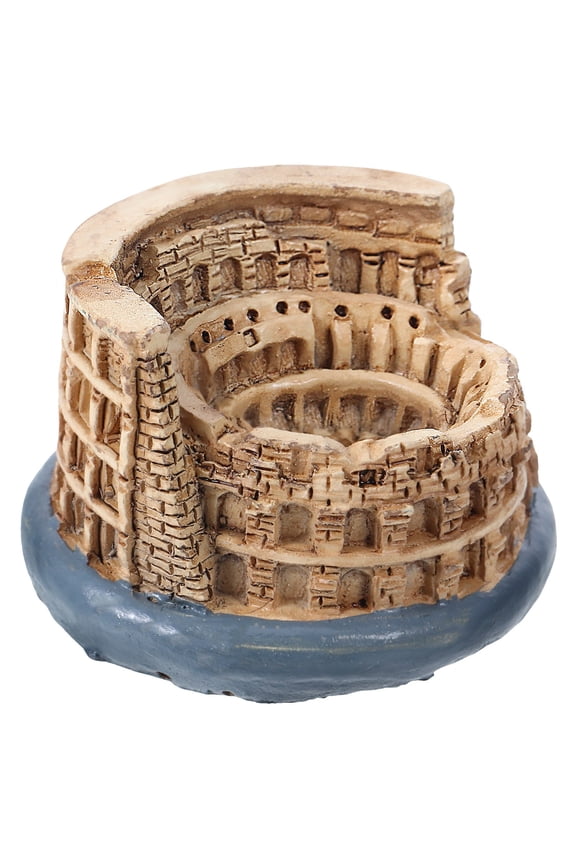 Masteelf 7 Inch Roman Colosseum Decorative Statue Made of Multi-Color Synthetic Resin for Home and Office Decor
