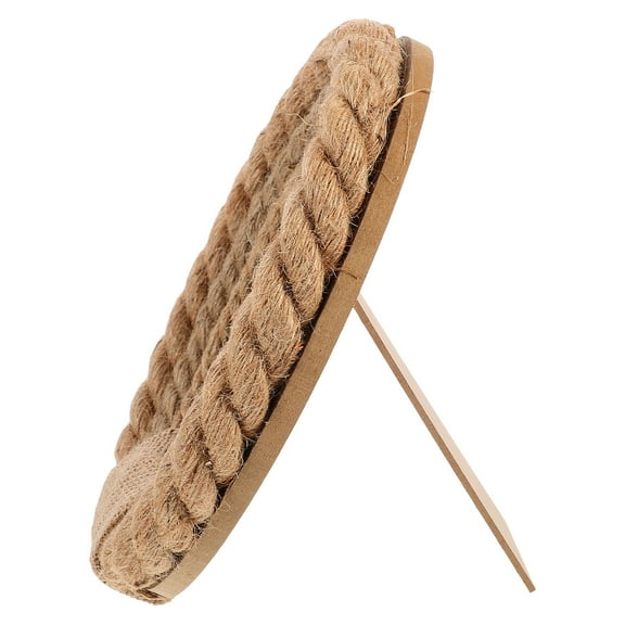 Masteelf Rope Circular Photo Frame Plants Specimen Frame 21x17cm