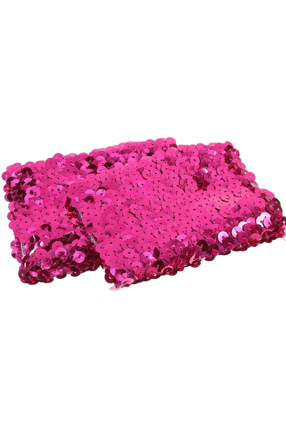 Rosy Reversible Sequin Bracelet with Two Charming Colors for Party Use Adjustable and Skin-Friendly