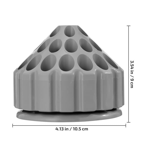 Masteelf Rotatable Drill Bit Storage Case with Honeycomb Design for Easy Access and Space Saving Grey ABS 1pc