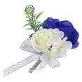 thumbnail image 1 of Masteelf Royal Blue Corsage and Boutonniere Set for Wedding Party Decoration Silk Multi Color with Pin 2.5 Inch, 1 of 8