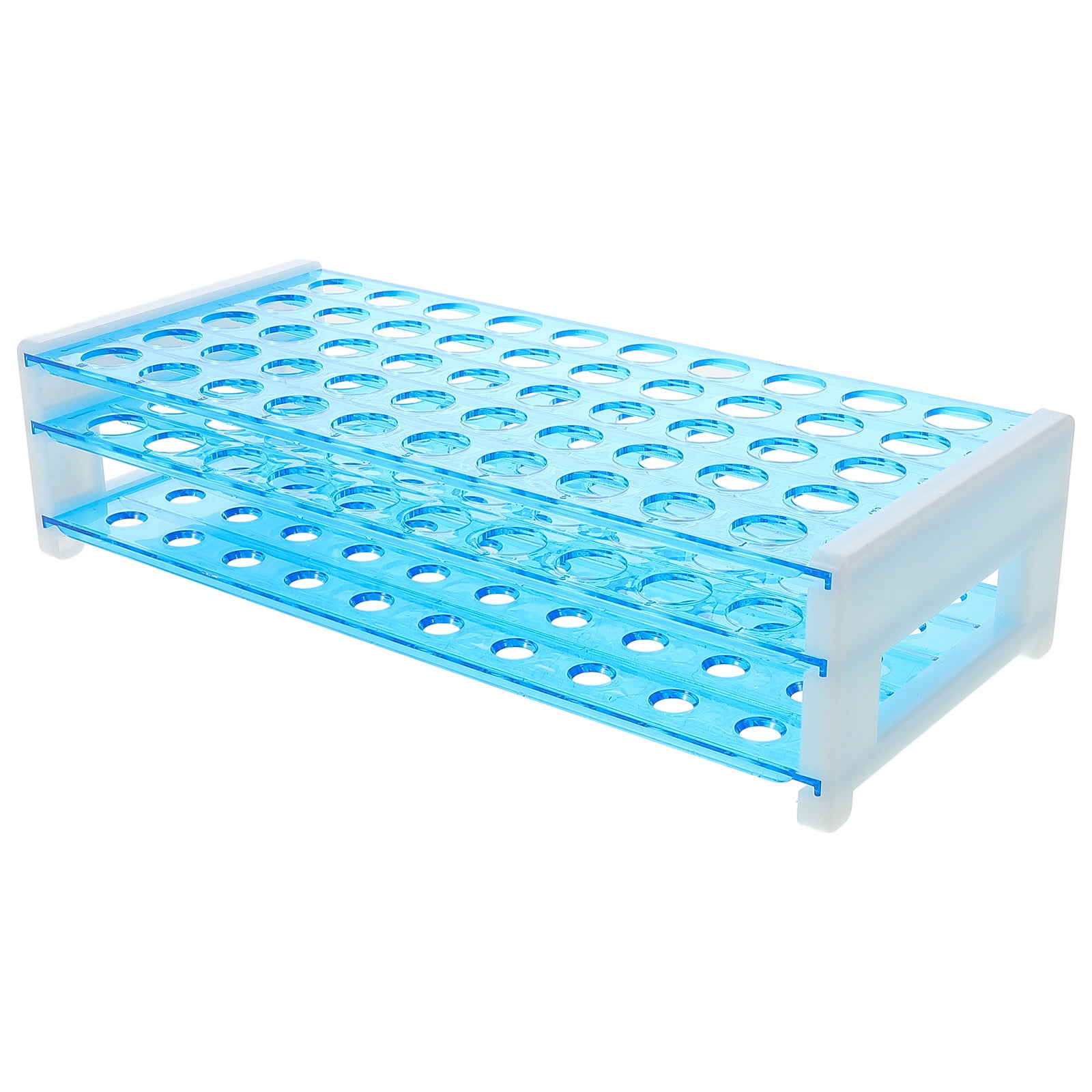 SWETRACE Sky Blue Plastic Test Tube Rack Holder Multipurpose Laboratory ...