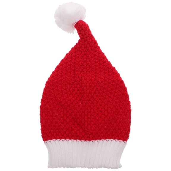 Masteelf Santa Claus Knitted Hat Christmas Winter Wool Warm Crochet Beanie for Adults