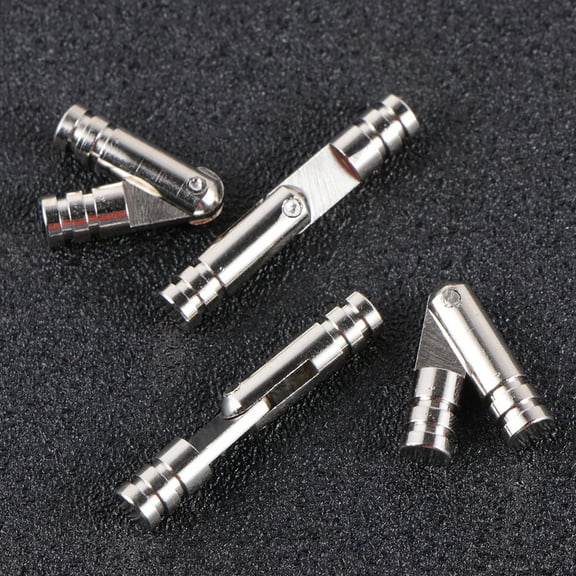 Masteelf Self Closing Spring hinge for DIY Use High Quality Metal Silver Smooth Action Ideal for Jewel Cases and Boxes 5x30mm