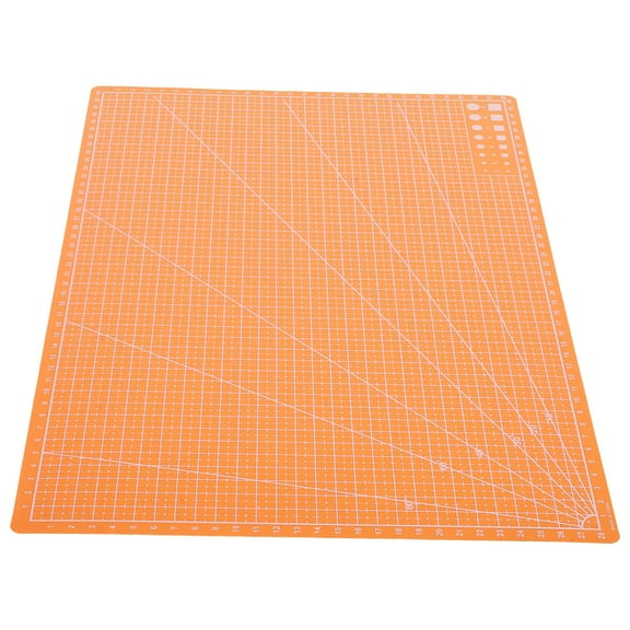 Masteelf Extra Large Dualsided Self Healing Cutting Mat for DIY Crafts and Sewing Orange PP Material 36 x 24 Inches