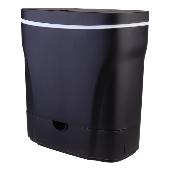 Masteelf Sensor Liner Compactor Car Trash Can Home Trash Can Office 25X23.5CM Black