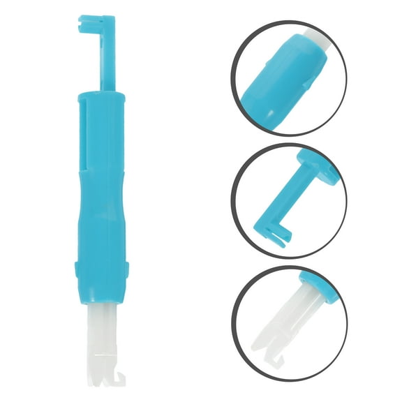 Masteelf Sewing Needle Inserter with Automatic Threader for Household Use Made of Plastic Blue 3PCS