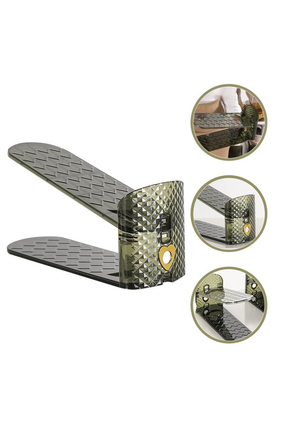 Shoe Stacker Organizer with Compact Design for Storage 2pcs Narrow Shoe Rack
