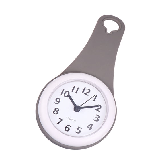 Masteelf Shower Clock Digital for Bathroom Watering Can Indoor Plants Waterproof with Timer Grey